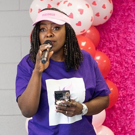 A speaker addressing the room at a Responsible Girls Forum event